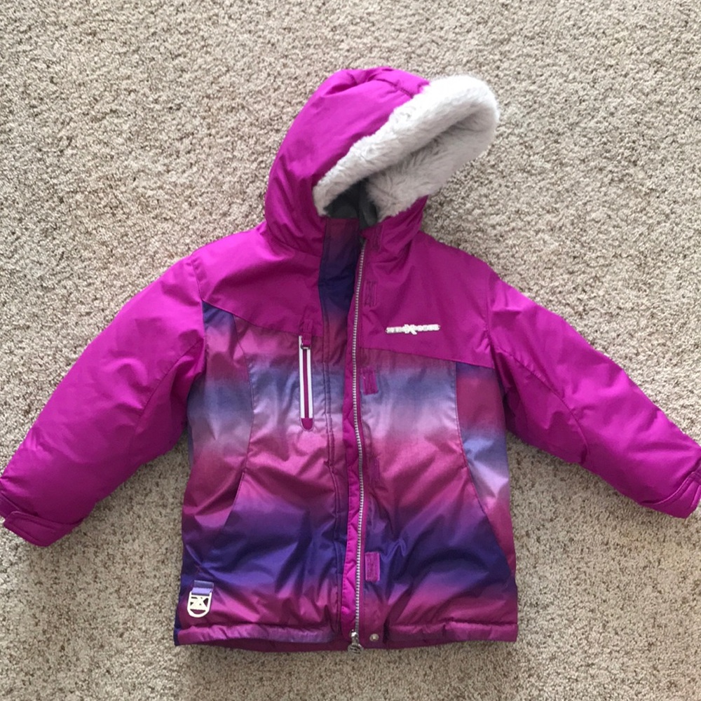 Purple girl’s puffer coat